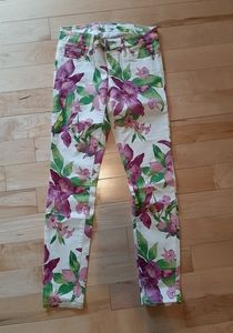 Guess floral pants jeans Sz 26